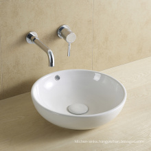 New Design Round White Ceramic Sanitary Ware Bathroom Sink